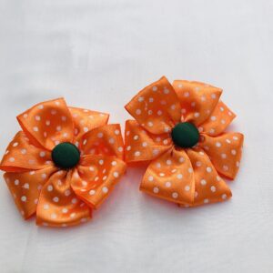 Pair Of Satin Flower Hair Clip