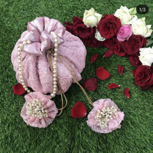 Gloomy Pink Embellished Potli