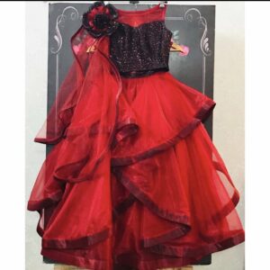 Designer Asymmetrical Lehenga Set