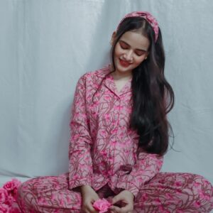 Floral Flamingo Pajama Set