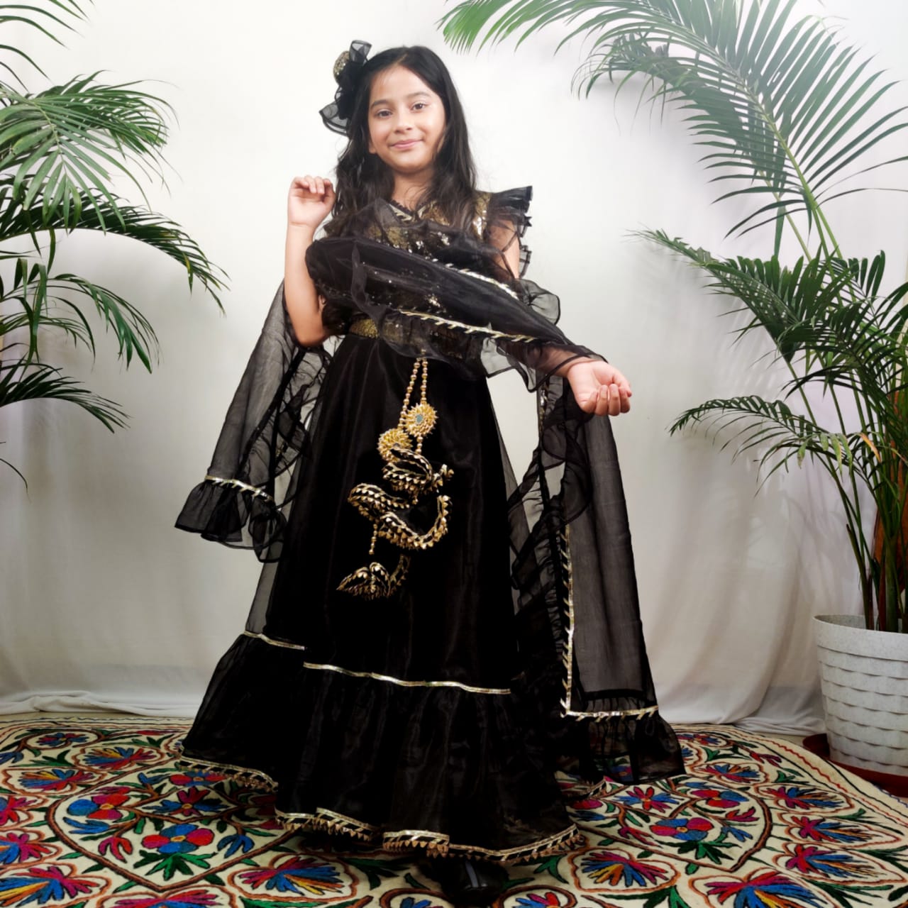 shhoshha black diamond 5 Black Diamond Lehenga Set - Image 2