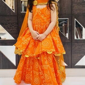 Tangerine Kids Sharara Set