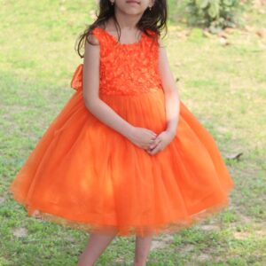 Flaming Trumpet Tulle Frock