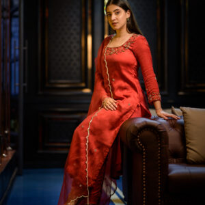 GUL-NAAZ SATIN SUIT