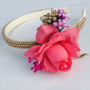 Pink Flower Hairband