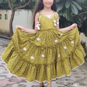 Olive Bnadhani Tier Dress